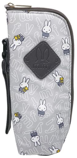 アイプランニング ミッフィー 哺乳瓶 ポーチ グレー W10xH22xD6cm K2065