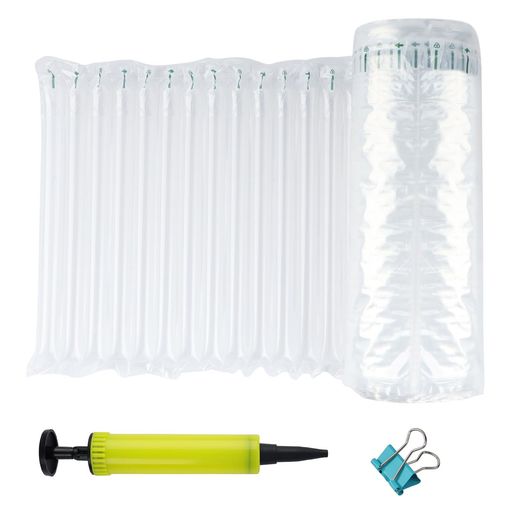 梱包材エアパッキンエアー緩衝材エアキャップポンプ付き幅30cm全長50m衝撃吸収隙間埋めエアー緩衝材郵..