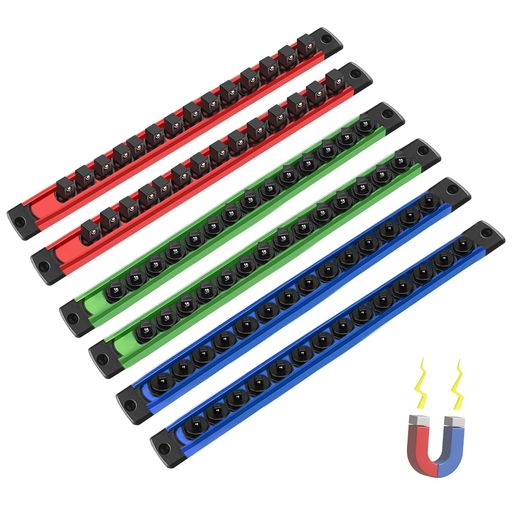 HARUMAKIソケットホルダーロッキングソケット6本セット磁気ソケットオーガナイザー収納ソケットオーガ..