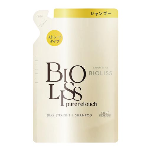 自然の力で美髪レタッチ*!広がるうね毛もまっすぐさぁら髪へみちびくストレートタイプのシャンプー。使うたびやみつきになるペア&amp;ミュゲの香り。*ツヤのある髪に仕上がること空洞化した髪を補修&amp;コートし、広がりやすいうね毛をまっすぐサラ髪へ導きます。天然由来アミノ酸誘導体※1で内部ダメージケア。メドウフォームオイルでうねり毛をまっすぐコート。(※1ジラウロイルグルタミン酸リシンNa)使うたびにやみつきになるペアー&amp;ミュゲの香りお得なつめかえ用。 広がるうね毛も真っすぐサラ髪へ 常温