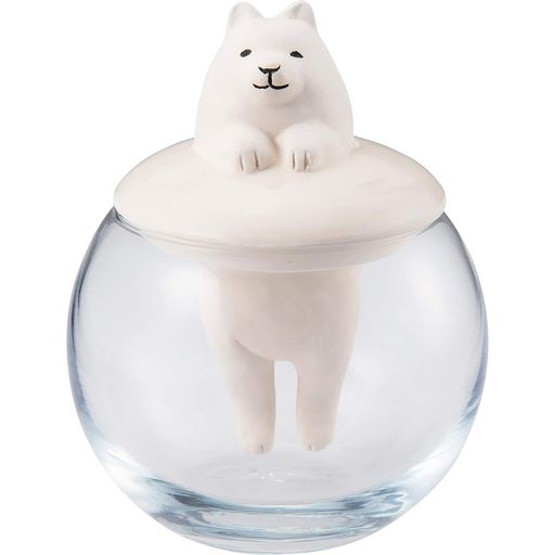 かわいい雑貨ドーム型エコ加湿器卓上陶器気化式サモエドSAN3252-3