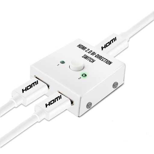 👍【インストール簡単】:電源不要。便利で清潔で、プラグ&amp;プレイ。遅延のない高速伝送。切替器には切替スイッチが付属しています、ワンタッチ切り替え、非常に便利です。 👍【アップグレード Ver2.0 HDMI切替器】:HDMI Ver2.0高速ビデオポート。金属製外殻は、より強い干渉防止能力と信号安定性を備えています。2つのHDMI出力端子が接続されている場合、同時に出力するできず、どちらか一方が表示されます。その際、スイッチ1つで切り替えが可能です。 👍【18Gbps・高速・安定な伝送】:HDMI切替器は、18Gbpsのビデオ帯域幅に対応しています、入力および出力AWG26 HDMI標準ケーブル長は最大5mに達することができます。遅れでない画像や音質の損失なし。 👍【4Kx2K@60Hz 高解像度】:3D、1080P、4K x 2Kの解像度とHDオーディオを対応し、このHDMIスイッチで最も豪華な映像と音声を楽しむことができる。(Xbox one、PS4 proに接続ときには、標準のHDMI 2.0ケーブルを使用してください)。