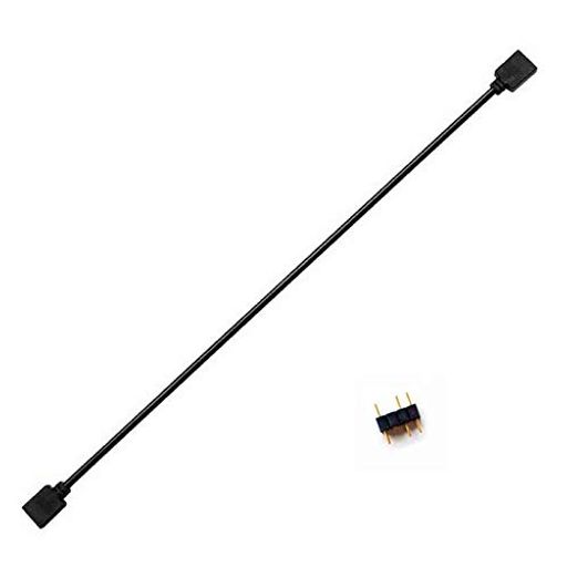 コンピュータマザーボード延長ケーブル、RGBインターフェイス延長ケーブル、12VRGB4ピン/5VARGB3ピン1-4/1-5コネクタハブ(2)