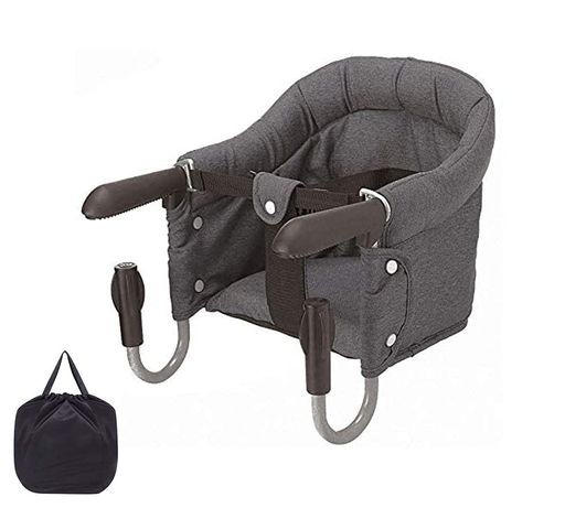 チェア折りたたみテーブルチェア食事用折り畳み携帯お食事椅子ローチェアステンレス鋼(グレー)