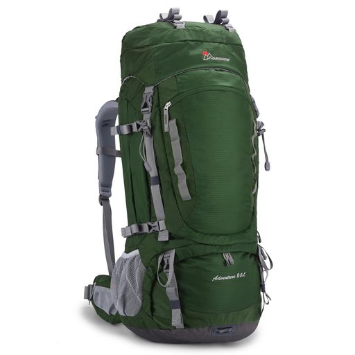 素材:この大容量の80Lキャンプバックパックは、ナイロン生地で作られています。サイズは88x33x24cmです。 実用的で便利:側面にはジッパー開口部があり、ザックの中央にアクセスできます。靴や寝袋専用の下部コンパートメントがあり、大容量で外出のニーズを満たします。 ハイドレーションシステム対応:登山用リュックには、3リットルのウォーターブラダーを入れられ、いつでも水を補充できます。(ウォーターブラダーは含まれていません)。 サポート感・快適さ:背中に当たる板には、軽量のアルミフレームパネルが使用されており、最大の耐荷重性を提供します。幅広に肩ベルト、人間工学に基づいたバックパッドとショルダーパッドを使用して、より快適な背負い心地を実現します。 多用途: このアウトドアリュックサックには、高品質の防水ライニングとレインカバーが装備されており、雨の日にも旅行、 ハンティング、登山、キャンプにお使いいただけます。