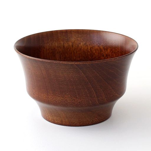 Soup Bowls - 紀州漆器角田清兵衛商店お椀食洗機対応汁椀木製漆器B.C.水目桜HACHIブラウン単品WM-403029