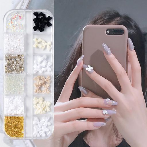 Lismyakeyネイルパーツスタッズネイルアートパーツ3Dネイルアートデコレーションネイルアート立体ネイ..