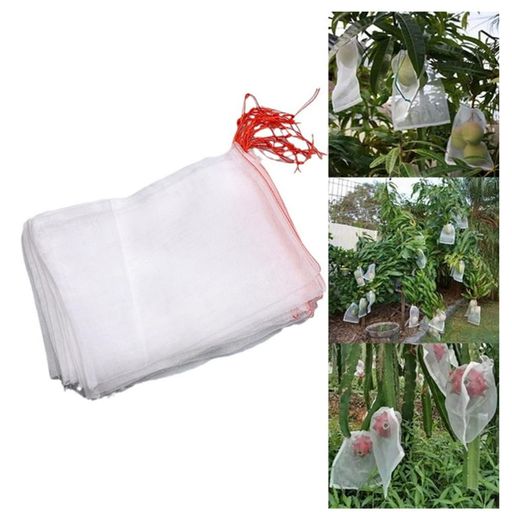 果物袋50枚果樹袋防虫ネット防鳥ネット果物保護バッグ保護ネット防虫鳩よけネットびわ桃ぶどう巾着袋25..