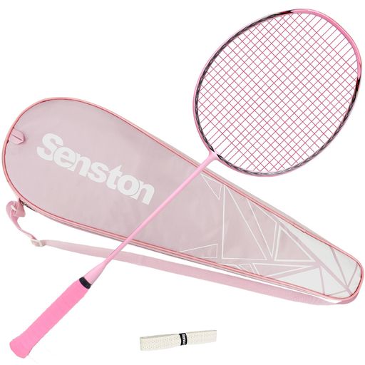 SENSTONN80バドミントンラケットシングルプレミアムバドミントンラケット炭素繊維バドミントンラケットピンクラケットカバー付き SENSTONN80バドミントンラケットシングルプレミアムバドミントンラケット炭素繊維バドミントンラケットピンクラケットカバー付き