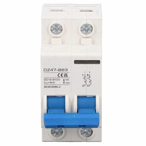 PVDCサーキットブレーカー太陽光発電DC12-240V対応4KA高感度ミニチュアタイプ家庭用太陽光発電RVキャン..