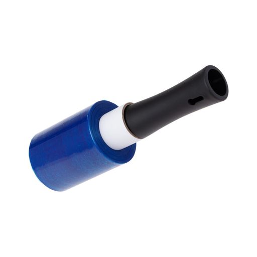APMジャパン 梱包用ラップ(ミニストレッチフィルム) らくらくハンディラップ100 カラー BLUE 幅10cmx150m巻 ハンドルセット