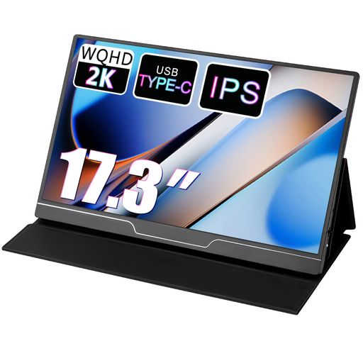 ACOUTOP17PRO2Kモバイルモニター17.3インチ超薄型超軽量疲れ目軽減/青色光源を低減モバイルディスプレイUSB