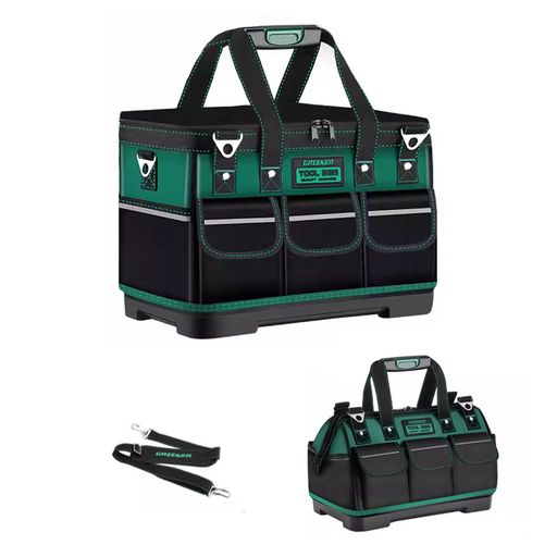 MATSURIAツールバッグ工具バッグ2way工具袋道具袋工具差し入れ肩掛けベルト付き大口収納大容量1680Dオ..