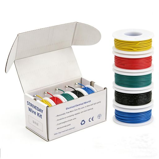 (ストライブデイ) StrivedayTM 20AWG Hook Up 配線キット(Stranded Wireキット) 20ゲージ 1007 箱入りワイヤー Box 1