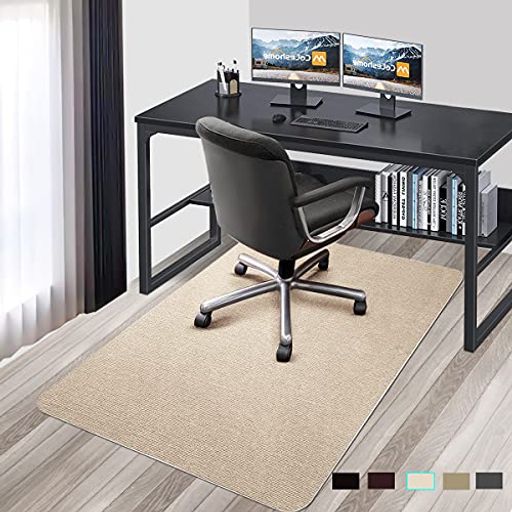 床保護マットチェアマット床傷防止マットパッドPVCデスクカーペットHriiiiyaブラック120x90cmキズ凹み防止厚さ4mmセルフ粘着床のキズ防止ラグフロアゲーミングマット抗菌防カビ