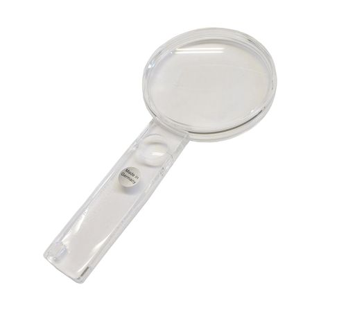 倍率:2.25倍 レンズサイズ:直径80mm 本体サイズ:幅88x長さ192x厚さ15mm 本体重量:84g レンズの種類:球面凸(両面可視) ケース材質:ABS樹脂 レンズ材質:PXM光学樹脂 生産国:ドイツ