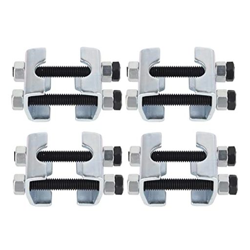 ミニコイルスプリングコンプレッサースプリングスペーサー4個セット2ウェイ調整可能カーボン鋼製耐久性のあるショックアブソーバーツール小型カーショックに最適緩やかな硬度調整も…