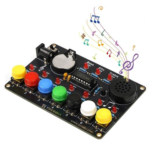 Treedixはんだ練習キットピアノDIYスターターキット組み立て電子工作楽しみ