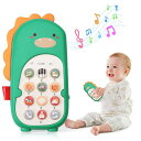 GOWTHHRT赤ちゃんおもちゃスマートフォン知育玩具電子玩具電話0歳1歳2歳3歳英語学習携帯電話人気誕生日プレゼント出産祝いの贈り物お誕生日男の子女の子恐竜多機能ライト音楽幼児外国語…