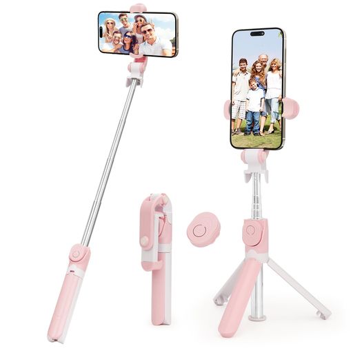 自撮り棒スマホ三脚一脚兼用bluetooth無線360°回転android&iPhone対応セルカ棒コンパクト軽量携帯便利リモコン付き旅行写真&動画を撮る..