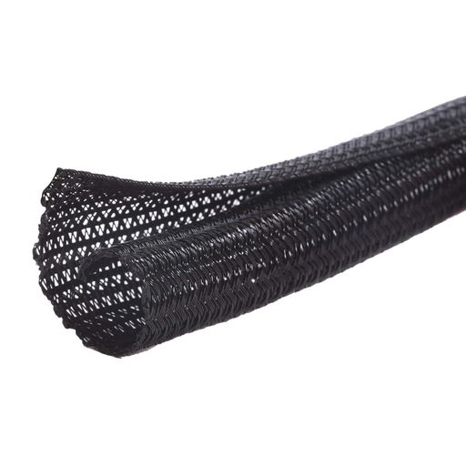 Edinstryケーブル収納スリーブ3.1m光ファイバーケーブルハーネス保護スリーブDLK-13ブラック編組ケーブ..