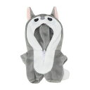 niannyyhouse10cmぬいぐるみ服恐竜サメジャンプスーツカバーオール着せ替え綿人形アクセサリー(gray-2)