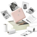 PHOMEMOM02PRO300DPIミニプリンターモバイルプリンターサーマルプリンター3ロールシール付きスマホ対応写真印刷ポータブル型手帳写真/リスト/領収書...
