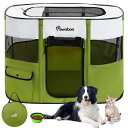 ペットサークル 折りたたみ PAWABOO サークル 犬 室内 ペット ケージ メッシュ 扉付き 犬用サークル 小型犬 組立簡単 ハムスター ケージ 防水 長方...