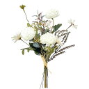 WillingYouオリジナル造花ミニブーケはなたばフラワー観葉植物インテリアおしゃれ飾り誕生日プレゼントラナンキュラスきくかすみ草1束
