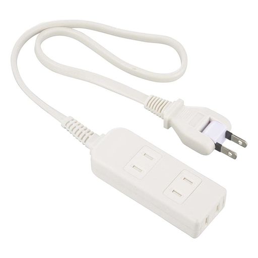 乐天商城 - オーム電機 電源タップ ホコリシャッター いたずら感電防止対策 フリープラグ 安全タップ 3個口 0.5m ホワイト HS-T305SFW-22 00-1620 OHM