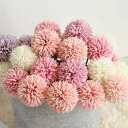 造花インテリア花束手作り枯れない花プレゼントギフト卒業式誕生日ウェディング飾り撮影美術館ホーム庭園キッチンオフィス喫パーティーたんぽぽ10本マルチカラーピンク