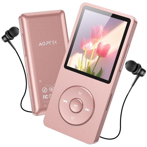 [サイトボタン追加] AGPTEK MP3プレーヤー 音楽プレーヤー HIFI 30g超軽量 64GB内...