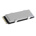 M.2 2280 SSD専用ヒートシンク 熱暴走対策 DEEAR SSD専用放熱 アルミニウム合金ヒートシンク PC/PS5 M.2 PCIE NVME SSDをサポート ルシリコン熱伝導パッド付属 銀色