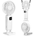 EsiFareハンディファン卓上扇風機静音携帯扇風機大風量USB充電式扇風機小型5段階風量スタンド機能小型扇風機省エネ軽量ポータブルミニ扇風機卓上/首掛け/手持ち扇風機強力8時間連続使用…