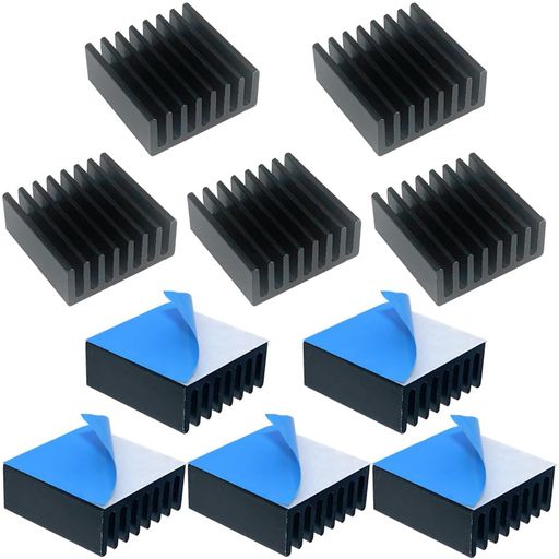 PENGLIN 10個 ヒートシンク アルミニウム 放熱板 25X25X10MM 冷却ラジエーターフィン 熱伝導性粘着テープ付き 熱暴走対策 HEATSINK 黒 PENGLIN 10個 ヒートシンク アルミニウム 放熱板 25X25X10MM 冷却ラジエーターフィン 熱伝導性粘着テープ付き 熱暴走対策 HEATSINK 黒