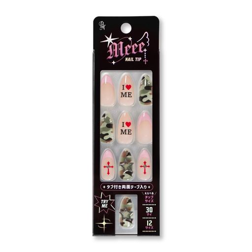 乐天商城 - Meee(ミー) NAIL TIP ネイルチップ GAN-04 (30枚 / 12サイズ)