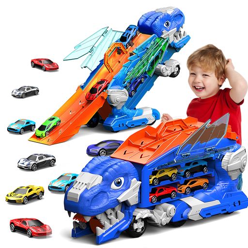 💡【無限の創造性】このセットには、ランダムな色の車が8台 🚗💨 と、青色の恐竜積載トラック 🦖 が含まれています。これらを自由に組み合わせて、お子さんだけのオリジナルトラックを作ったり、ユニークなレーシングカーをデザインしたりできます。✨ 🏁【レーシング・インタラクション】おもちゃを開くと、すぐに楽しいインタラクションが始まります!トラックを広げて、内蔵のランチャーに車をセットし、スタートボタンを押せば、2人でのレース 👬を楽しめます。この恐竜の車のおもちゃは、家族の団らんに無限の楽しみを加え、お子さんたちが社会的に交流するのに最適です。笑いを通してチームワークや競争意識 🤝を育むこともできます。 🧠【考える力を育むパズル】恐竜の要素が統合されたこの車のおもちゃで、お子さんはトラックの積み下ろしを通じて、ルートを計画し、インタラクティブなレースを体験します。これにより、お子さんの空間計画能力、手と目の協調性、論理的思考能力 💪が養われます。実践的な操作を通じて、お子さんは創造性と想像力 🎨を刺激し、問題解決能力を開発し、知的な成長を促すことができます。