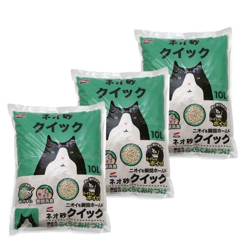 ネオ・ルーフライフ ネオ砂 クイック 猫砂 30L(10Lx3入り)