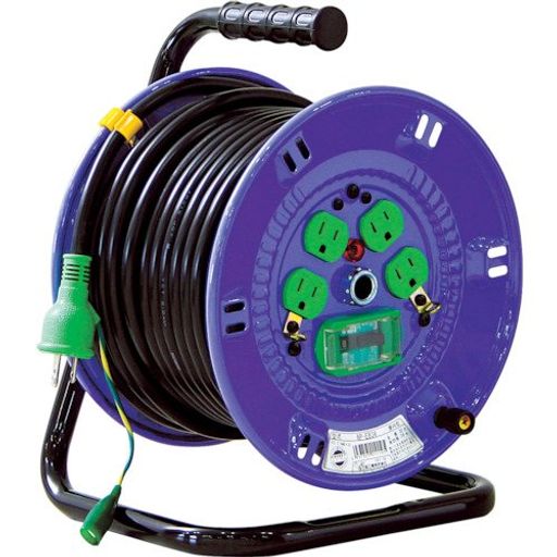 電線仕様(電線種x太さx芯):VCT2.0x3 電線許容電流:22A コンセント数:4 コンセント仕様:接地・2P・15A・125V アース付/アース・漏電保護専用 15mA感度