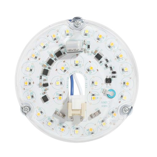 LEDレトロフィットライトキット天井フラッシュライトシーリングファンライト交換用丸形蛍光灯30W形工事不要18W1800LM(電球色)