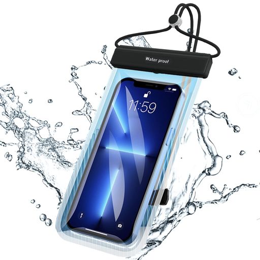 スマホ防水ケーススマホ用IPX8防水携帯防水ケース顔認証最大7.2インチ対応IPHONE/ANDROID等多機種対応水中撮影スマホぼうすいケース海お風呂雨潜水プール携帯ケース水泳温泉など適用(黒い)