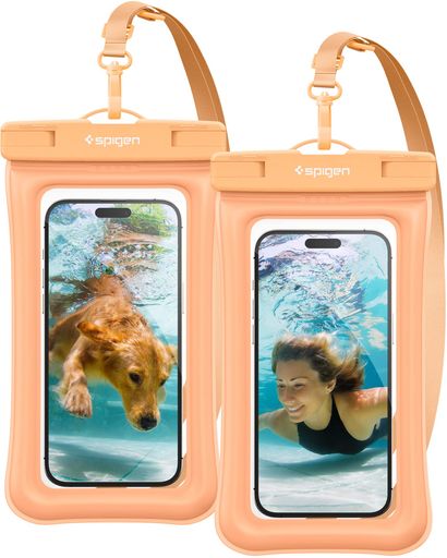 SPIGEN【2枚セット完全防水】スマホ防水ケース小物2枚セットIPX8認証お風呂最大7インチ対応プール海温泉スキー出し入れし易いストラップ調節可A610ACS06018(アプリ・コット) SPIGEN【2枚セット完全防水】スマホ防水ケース小物2枚セットIPX8認証お風呂最大7インチ対応プール海温泉スキー出し入れし易いストラップ調節可A610ACS06018(アプリ・コット)