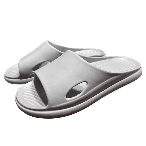 [Rikohipr][理学療法士推奨モデル]日本製室内スリッパサンダルEVA厚底ルームシューズ男女兼用柔らか滑り止め軽量抗菌防臭トイレ・バス・ベランダ用(グレータイプです26cm)