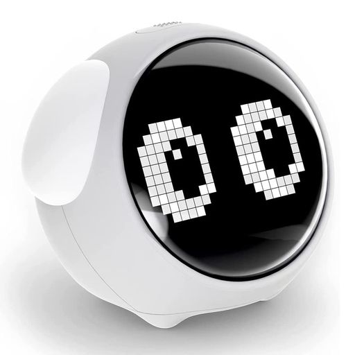 子供用目覚まし時計子どもめざまし時計こどもめざましとけいキッズ用置き時計GePavinDaダイナミックエクスプレッション時計音声制御ナイトライトスヌーズ機能付き5つのアラーム音楽usb…