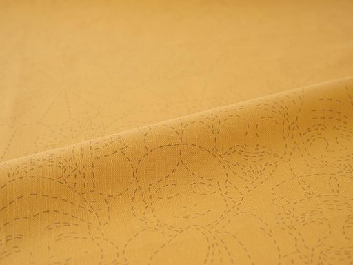 コスモ(COSMO) 刺し子布 お祝いの刺し子布(七福神)マスタード No.592539