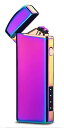 ライターUSB充電ライタープラズマ放電式電気ライター電気残量可視化おしゃれプレゼント登山キャンプ防災に最適防風軽量薄型メタルライター