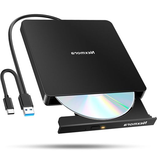 【2024革新型・高速USB3.0対応】CDDVDドライブ外付け静音DVDプレーヤー外付けDVDドライブUSB3.0&Type-C両接続読取/書込可CDプレーヤー..