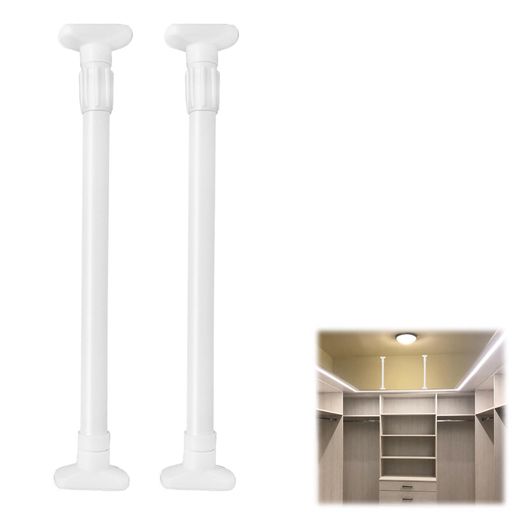 TokTech家具転倒防止突っ張り棒転倒防止家具固定ポール2本入り家具転倒防止伸縮棒取付高さ50cm~80cm地..