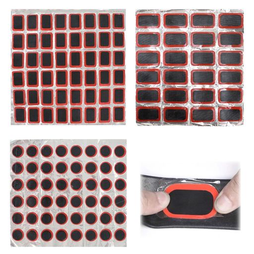 PAVIKE自転車タイヤパッチパンク修理用パッチパンクタイヤ修理120枚セット3種類セット応急用軽量超薄型