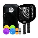 プロフェッショナルピックルボールパドルセット軽量カーボンファイバー製ピックルボール競技用ラケットパドルトレーニングスポーツアクセサリーギフトCX-202